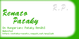renato pataky business card