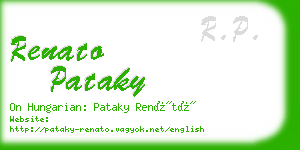 renato pataky business card